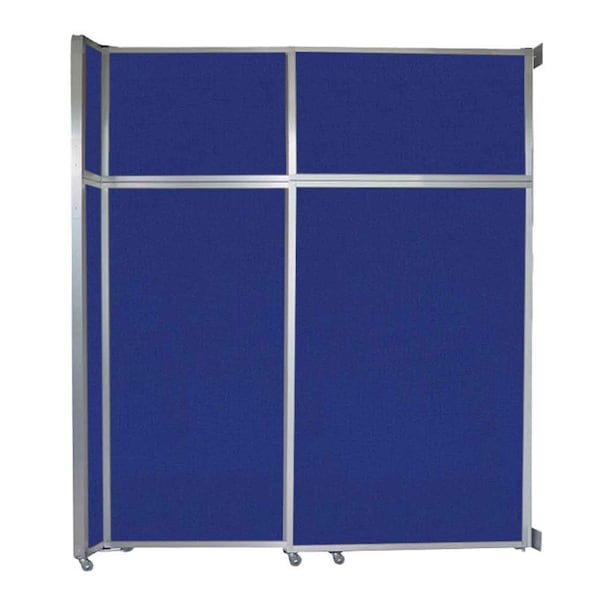 Operable Wall Sliding Room Divider 6'10" x 8'5-1/4" Royal Blue Fabric